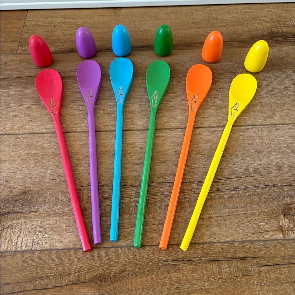 LovesTown 12 pcs. Egg and Spoon Race Set